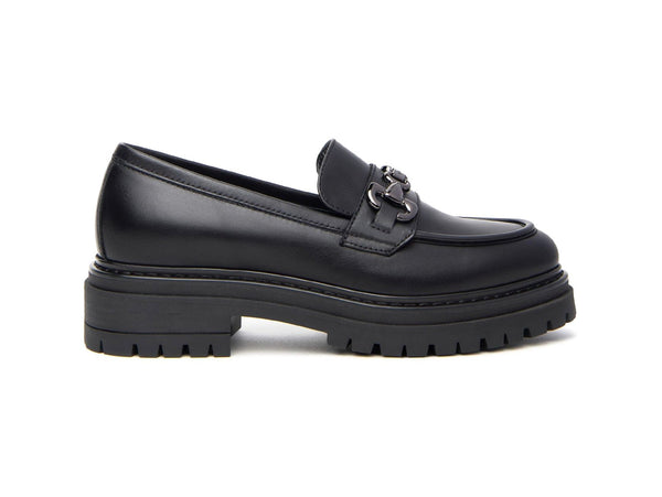 Nero Giardini Donna Mocassini Made in Italy Tomaia Pelle Nera I411410D