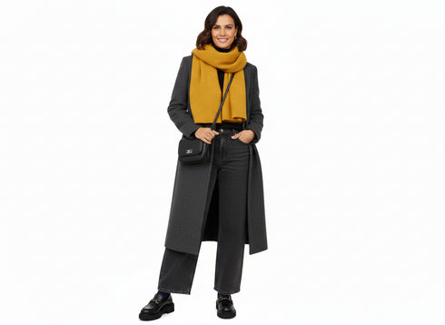 Melluso Black Leather Casual Loafer with Buckle