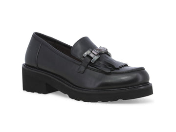 Melluso Winter Loafers Upper Leather Fringe Clamp