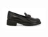 Melluso Mocassino Donna Nero in Pelle con Catena e Tacco Largo R35523Z-252146