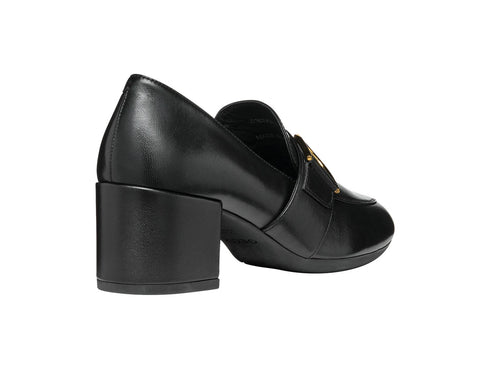 Geox Eleana Loafers Wide Heel Leather Upper
