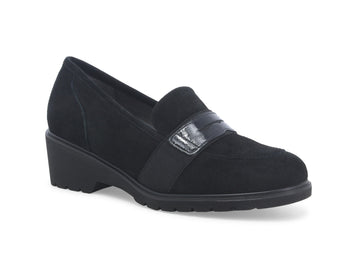Melluso Comfortable Loafers with Elastic Band and Suede Upper