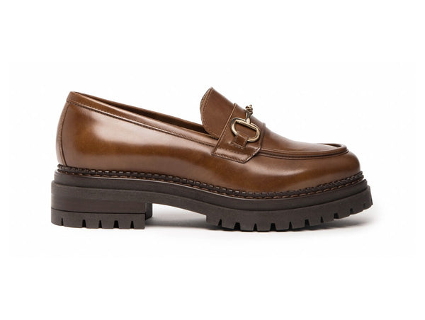 Nero Giardini Donna Mocassini Invernali Carrarmato Tomaia Pelle Cuoio i217715d-400