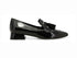 Melluso Mocassino Donna Nero in Vernice con Tacco e Occhielli A103-250153