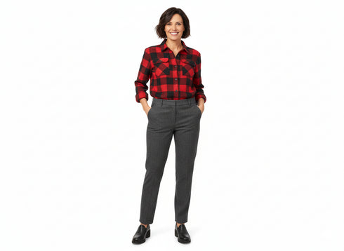 Melluso Mocassino Comfort Donna Nero in Pelle con Tacco Largo Outfit