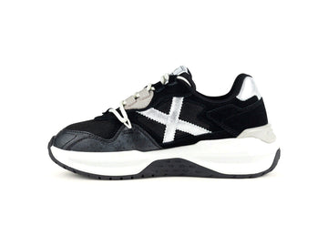 Munich Nexa Women's Sneakers in Black and Silver
