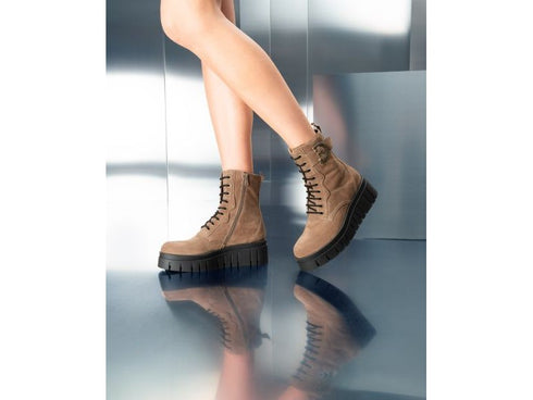 Nero Giardini Anfibio Suola Platform Zeppa Tomaia Camoscio