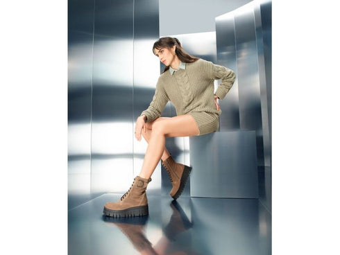 Nero Giardini Anfibio Suola Platform Zeppa Tomaia Camoscio