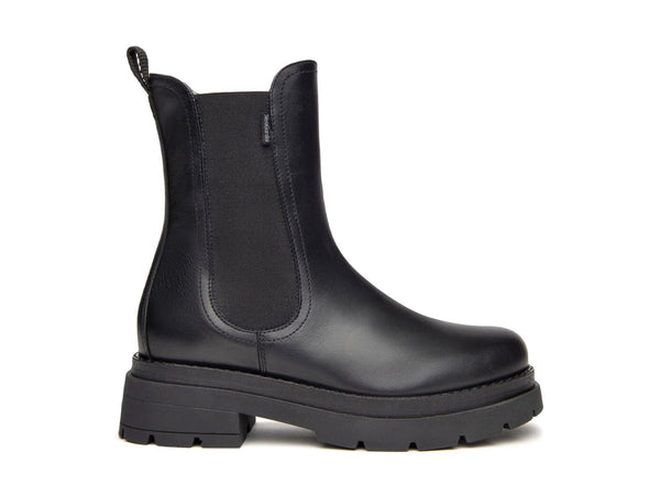 NeroGiardini Stivaletti Invernali Chelsea Boots in Pelle Nera i309153d-100