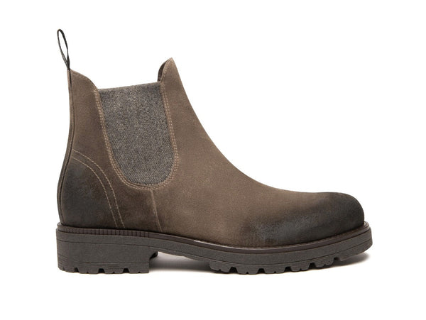 NeroGiardini Stivaletti Chelsea Uomo in Camoscio Effetto Vintage I501012U-501