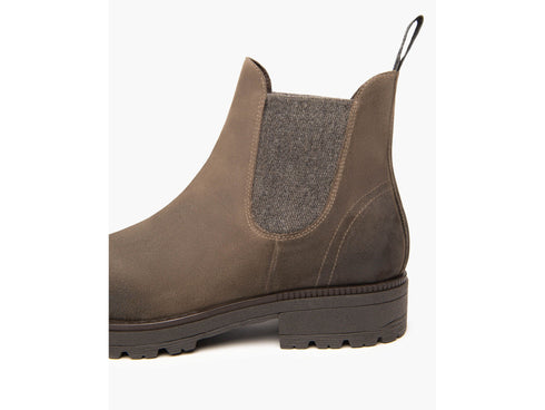 NeroGiardini Men's Suede Chelsea Boots with Vintage Effect