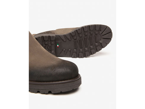 NeroGiardini Men's Suede Chelsea Boots with Vintage Effect