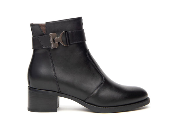 Nero Giardini Stivaletto Donna Comfort Made in Italy Tomaia Pelle Nera I411270D-100