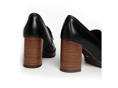 Nero Giardini Loafers Made in Italy High Heel Leather Upper