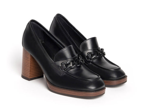 Nero Giardini Loafers Made in Italy High Heel Leather Upper