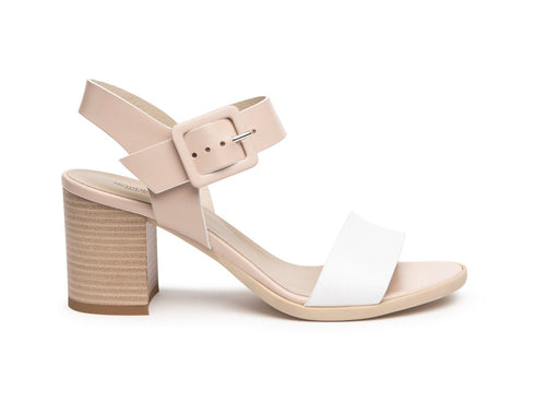 NeroGiardini Sandali Causal Chic Tomaia bicolore in Pelle rosa cipria E218654D-707