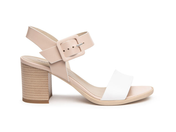 NeroGiardini Sandali Causal Chic Tomaia bicolore in Pelle rosa cipria E218654D-707