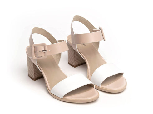 NeroGiardini Sandali Causal Chic Tomaia bicolore in Pelle