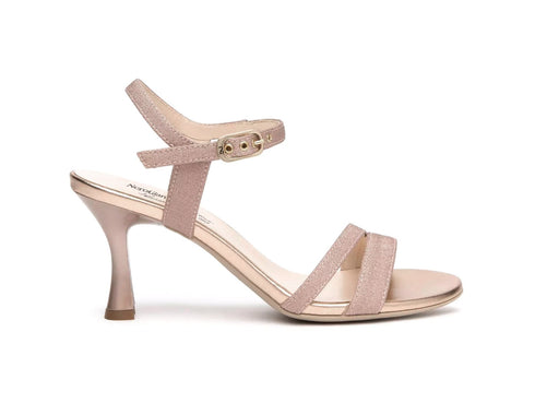 NeroGiardini Sandali Eleganti Donna Microglitter Rosa Cipria E513201DE-631