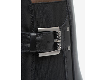 NeroGiardini Leather Chelsea Boots with Jewel Buckle