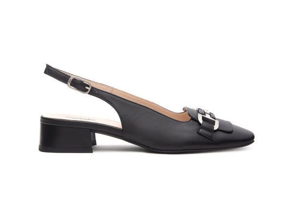 NeroGiardini Décolleté Primavera Estate Tacco Basso in Pelle Nera e512330d-100