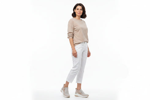 Outfit Capri Melluso K56233 Tortora Traforato