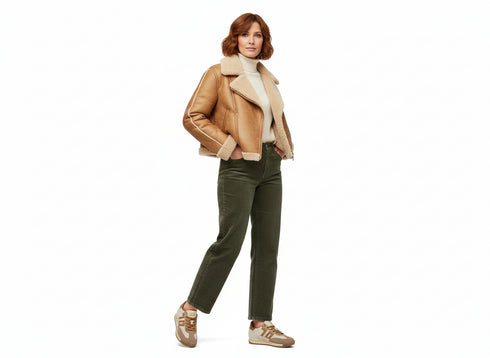 Back 70 Sneaker Jogger in Suede e Tessuto Strutturato Beige