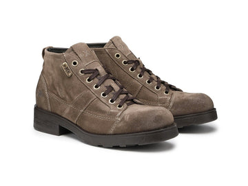OXS Men's Frank Casual Ankle Boot in Almond Brown Suede