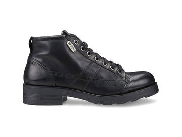 OXS Scarponcino Uomo Frank Casual in Pelle Nera 3600