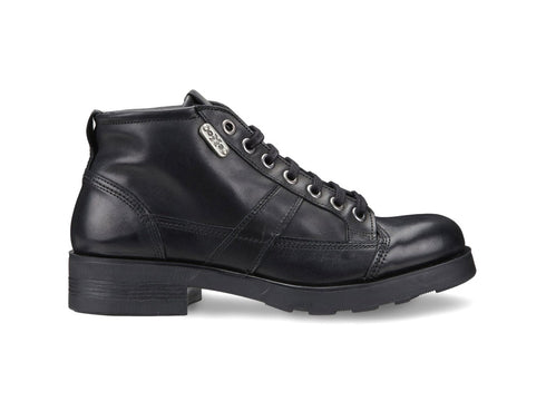 OXS Scarponcino Uomo Frank Casual in Pelle Nera 3600