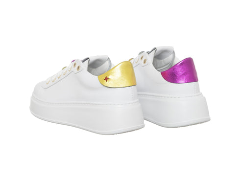 Gio+ Sneakers Hermeline Cuori Made in Italy Tomaia Pelle