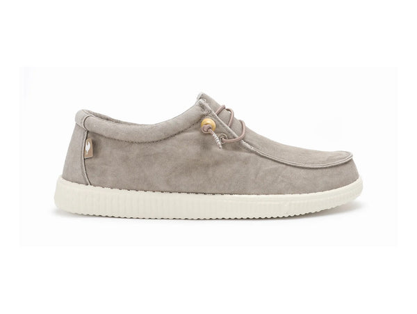 Pitas Wallaby Washed Scarpa Uomo P/E Casual Comfort Tessuto Beige