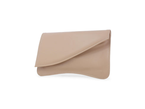 Melluso Powder Pink Leather Clutch