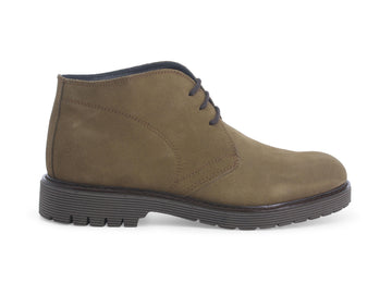 Melluso Uomo Scarponcini Casual Classici Invernali Camoscio Beige Tortora U0550D-227498