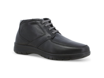 Melluso Men's Comfort Laced Ankle Boot in Smooth Leather