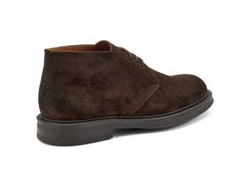 Men's Frau Autumn/Winter Boots in Dark Brown Suede Leather