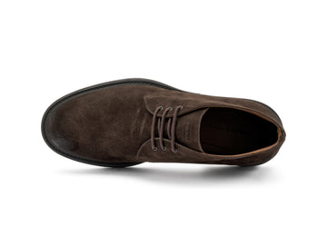 Men's Frau Autumn/Winter Boots in Dark Brown Suede Leather