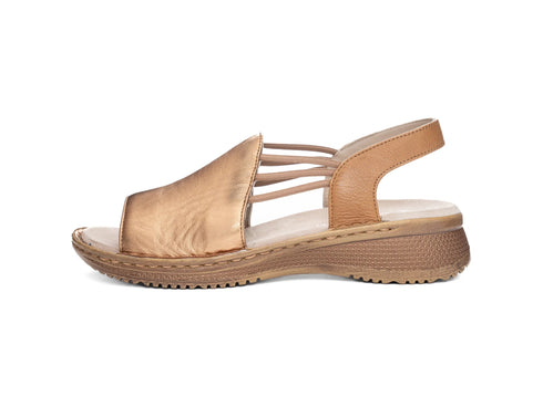 Sandalo Donna Ara Hawai 2.0 in Pelle Metallica con Elastici