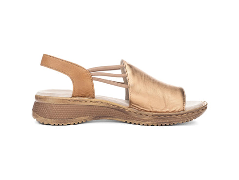 Sandalo Donna Ara Hawai 2.0 in Pelle Metallica con Elastici Bronzo 29005-17g