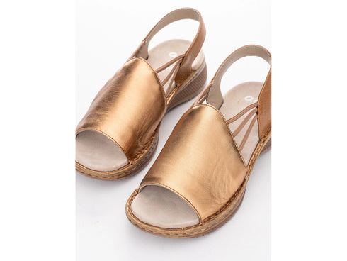 Sandalo Donna Ara Hawai 2.0 in Pelle Metallica con Elastici