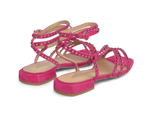 Alma en Pena Elegant Flat Sandals Suede Strips