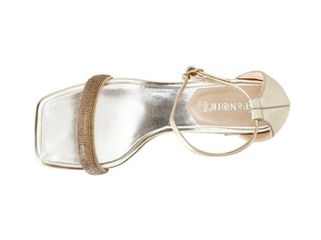 CafèNoir Elegant Sandals with Ankle Strap