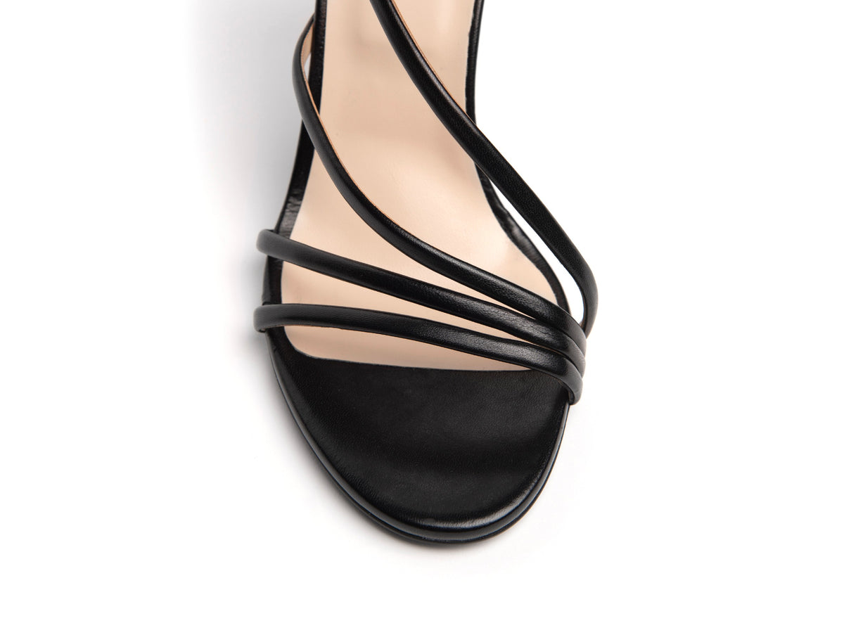 Sandali Con Tacco Alto Donna In Pelle PU - Eleganti E Traspiranti Per Ballo, Nero - Foto 11