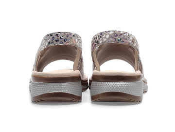 Ara Hawaii Sandals Casual Comfort Wedge Sole Leather Upper
