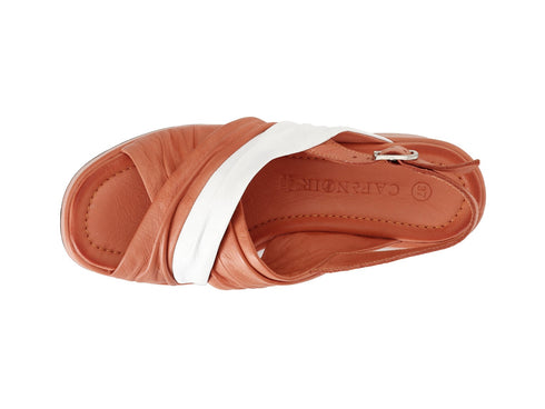 CafèNoir Sandali Maxi Fasce Incrociate Zeppa Pelle