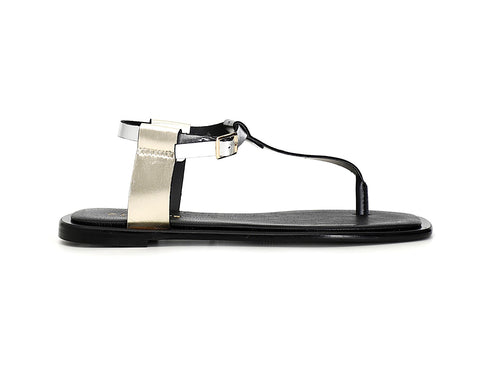 CafèNoir Donna Sandali Infradito Tacco Basso Estivi Neri C1GF1001-N007