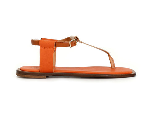 CafèNoir Donna Sandali Infradito Estivi Tacco Basso Arancione C1GF1001-M047