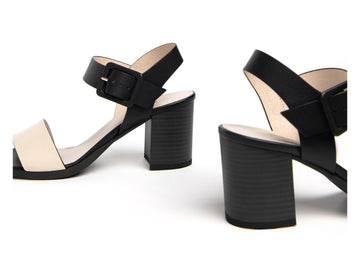NeroGiardini Sandals Made in Italy Two-tone leather upper