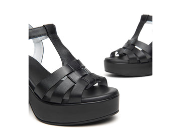 Nero Giardini Platform Heeled Sandals Leather Upper