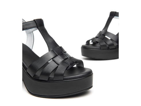 Nero Giardini Platform Heeled Sandals Leather Upper
